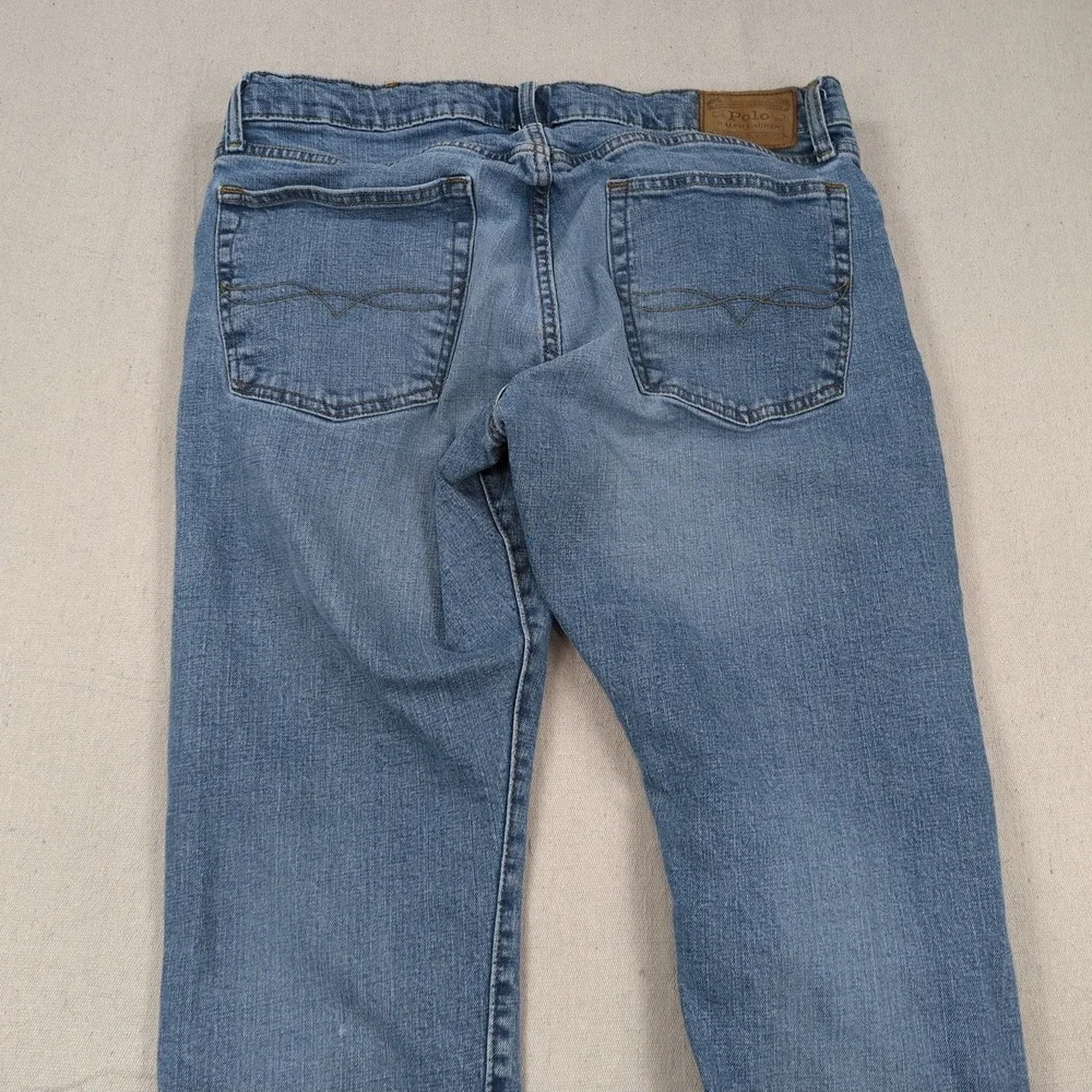 Polo Ralph Lauren Jeans Mens 36x30 Blue Varick Slim Straight Preppy Casual